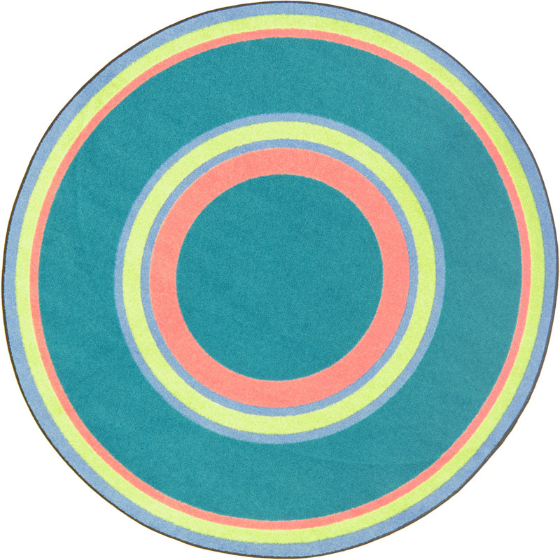 Tapis pour enfant Kid Essentials Ripples, Rond 5 pi 4 po
