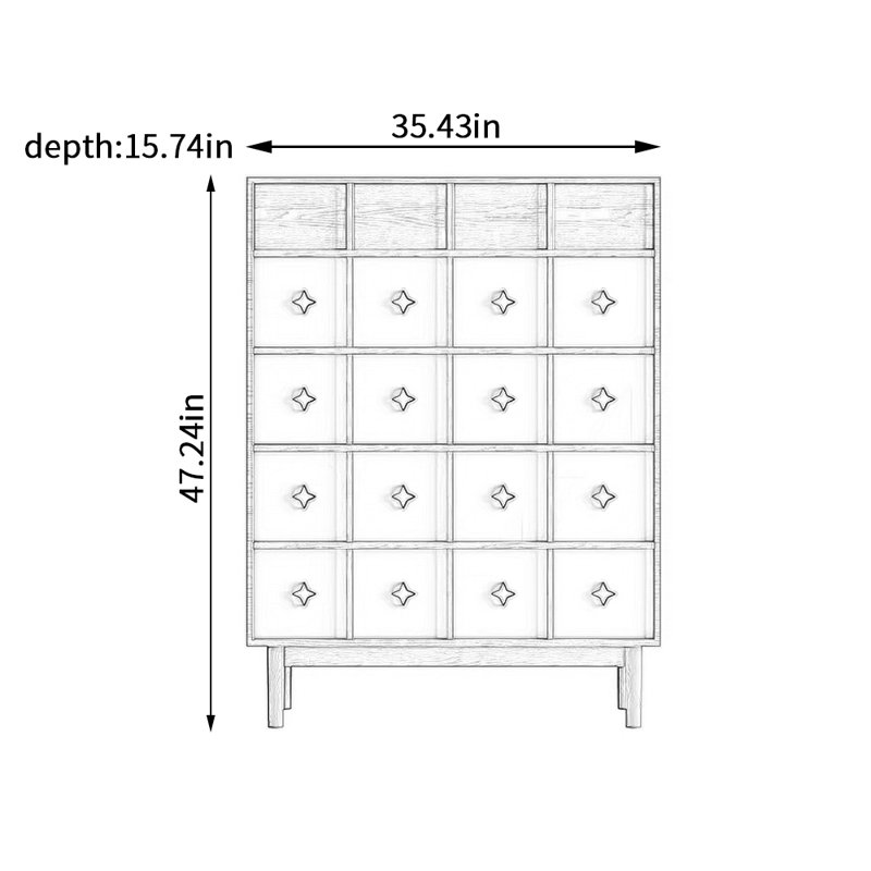 Newly designed creative storage 5-drawer cabinet