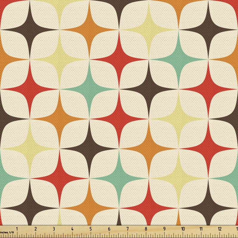 Choates Retro Colourful Stars Multi-Purpose Fabric