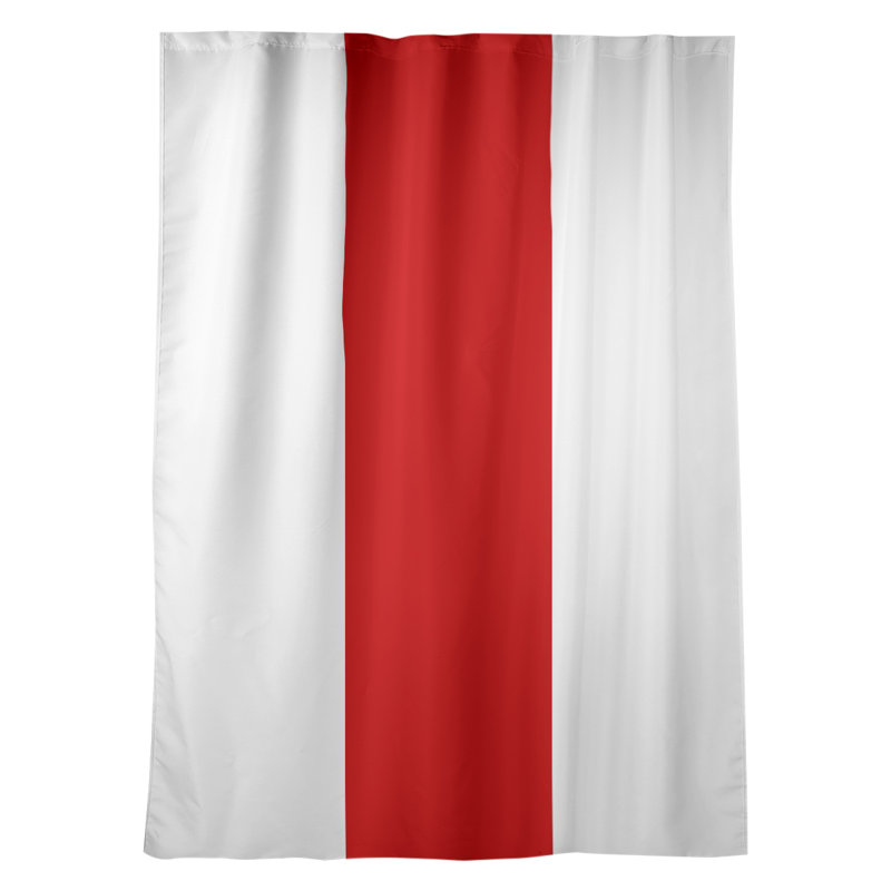 Mississippi Rebellion Sateen Room Darkening Curtain Single Panel, White