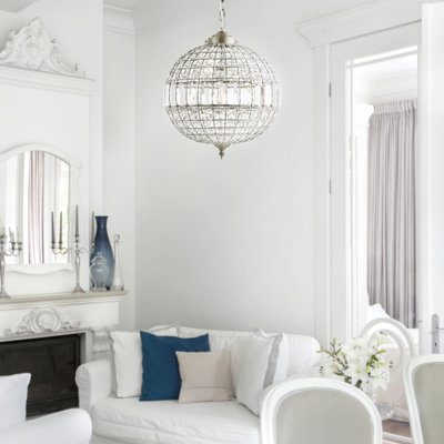 Tatianna 1 - Light Antique Brass/Clear Pendant
