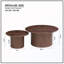 Wooden Round Coffee Table Set(Set Of 2)