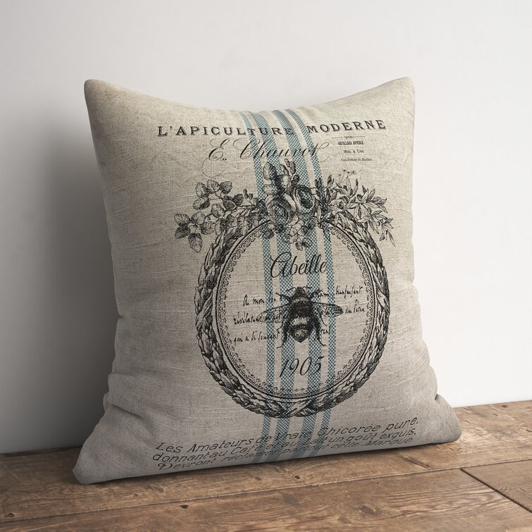 Vintage Art Print Decorative Throw Pillow / Cushion including