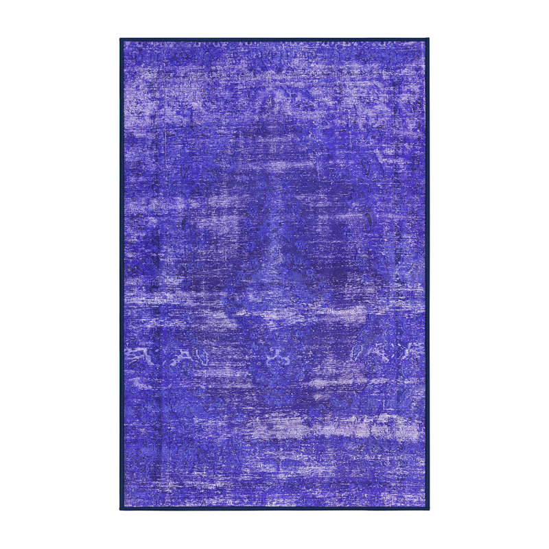 Tapis mauve abstrait, Tapis de couloir 2 pi x 5 pi