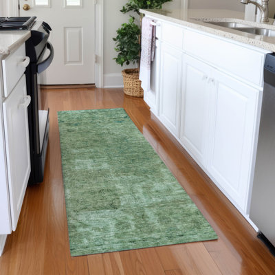 Machine Washable Indoor/Outdoor Claudian ACN1629 Sage Rug