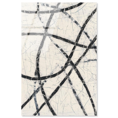 Décoration murale ligne acrylique Intersecting Lines II par Art Remedy, prête à être accrochée