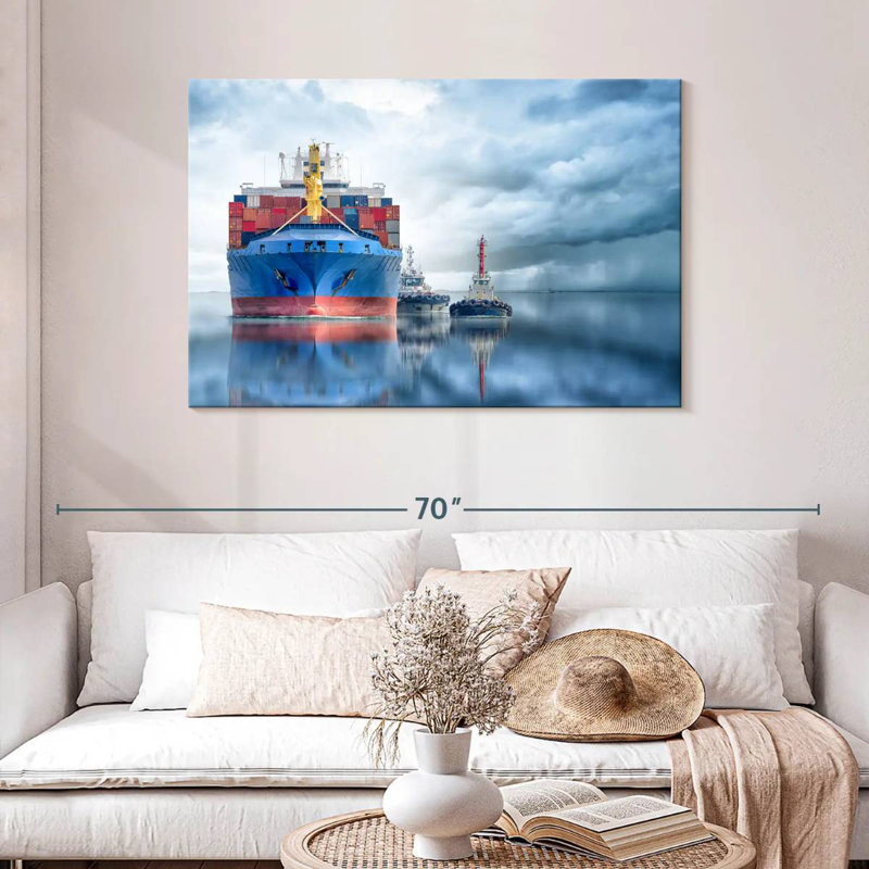 Mehar Container Cargo Ship, 30" H x 45" W