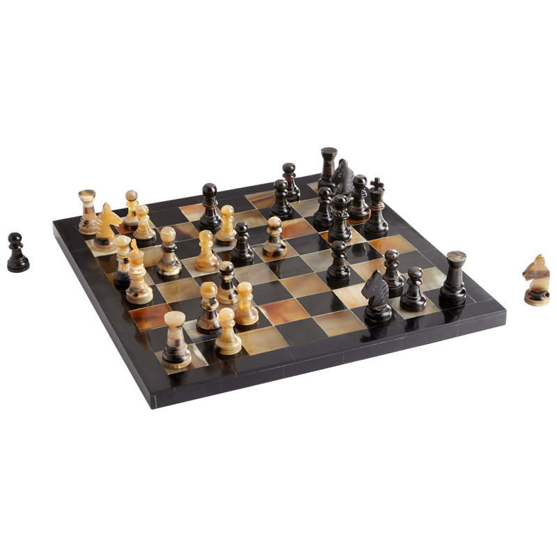 Jeu d'échecs noir
