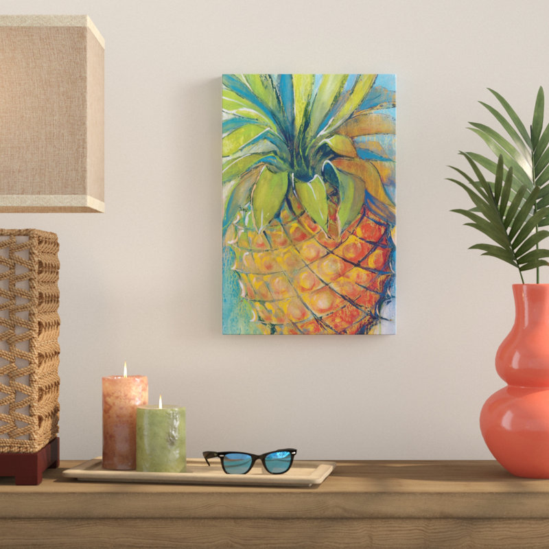 « ananas paradise », impression sur toile tendue, H 18 po x l 12 po