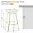 26" Counter Stool With Metal Frame-260469111
