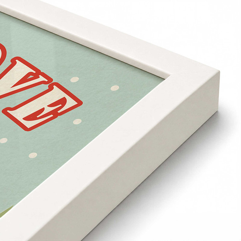 «50s Christmas I Square» par Wellington Studio, reproduction d'art, L 12 po x H 12 po, Blanc, Impression encadrée