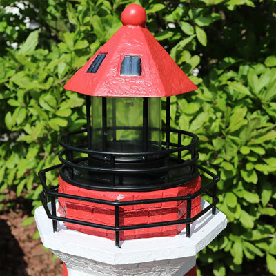 Caudillo Striped LED Lighthouse Statue