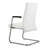 Aleen Modern Leather Upholstered Office Chair – Sleek Seat & Metal Armrest, Ergonomic Swivel Desk & Conference Seating with Adjustable Height & Fixed Frame-1485207494
