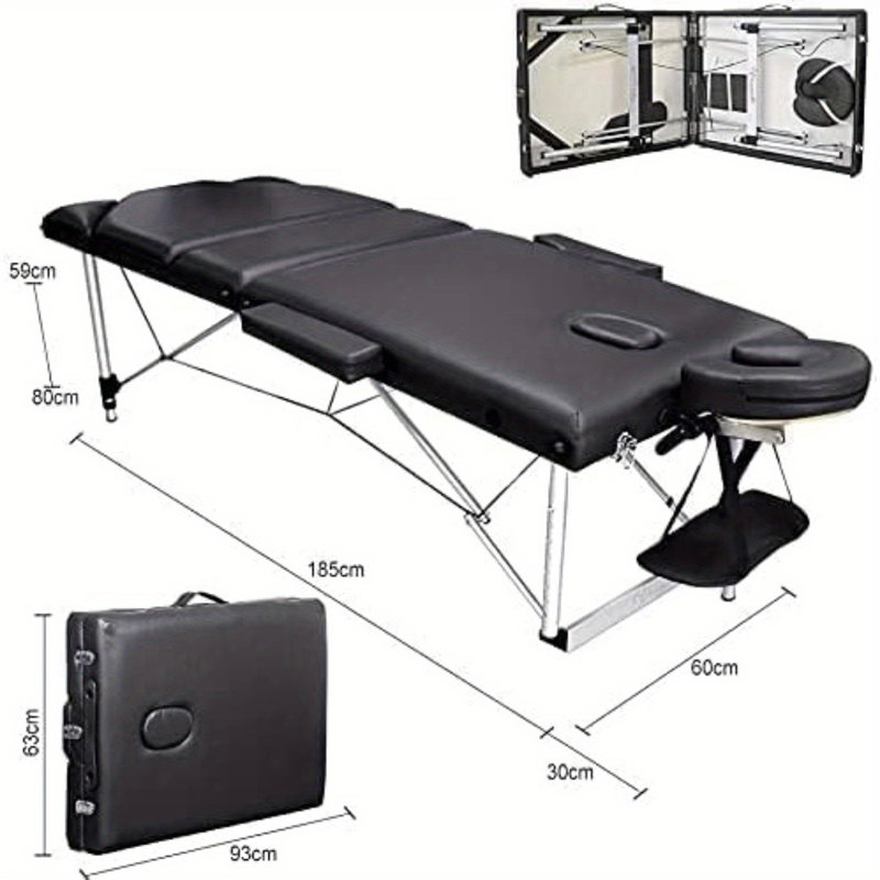 185cm Folding Table, Black