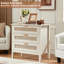 Table de chevet en rotin de 80 cm de large avec trois tiroirs-836772429-836772430