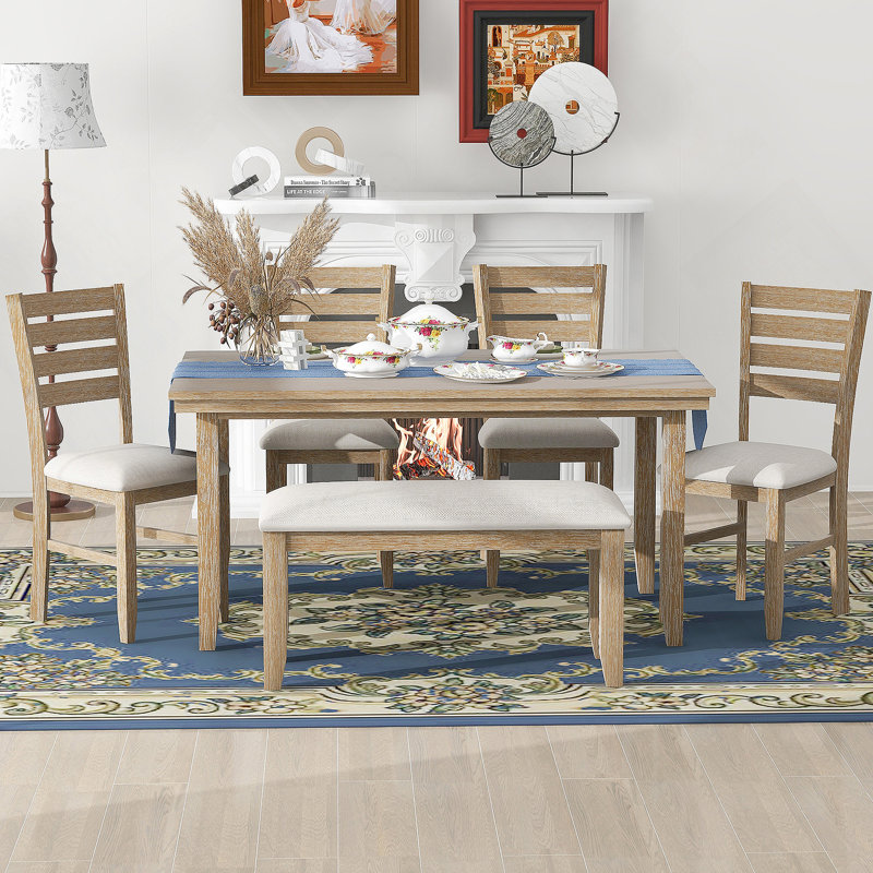 Ensemble repas pour 6 personnes, Beige