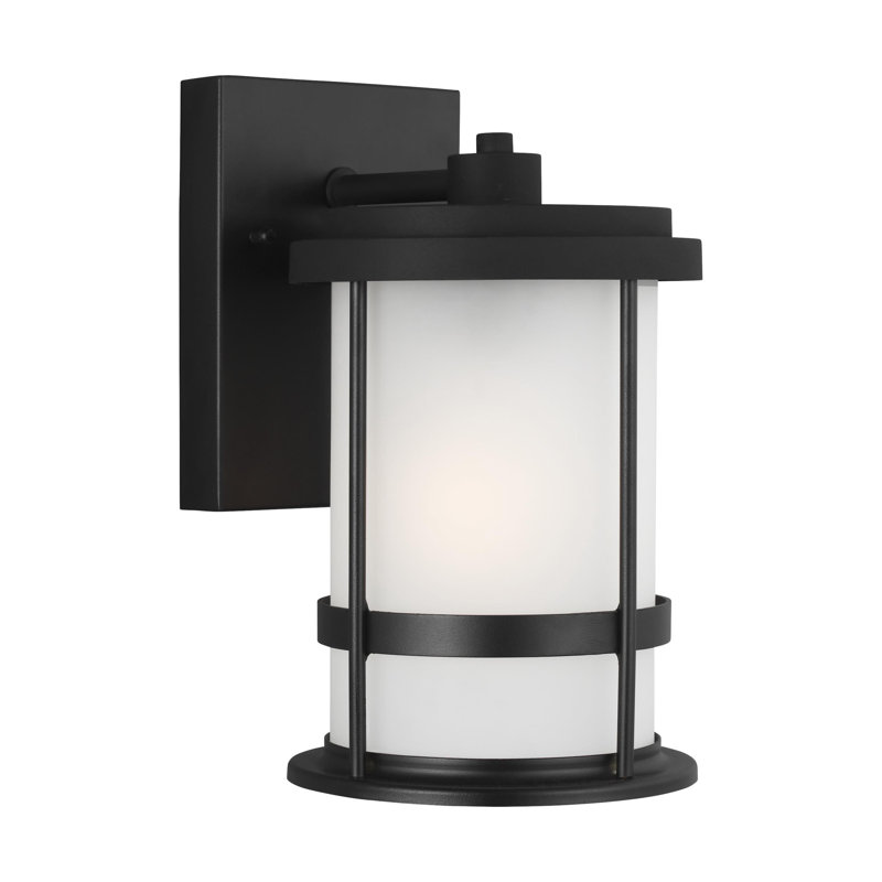 Petite lanterne murale d'extérieur Wilburn , Noir, 60 W, H 10,25 po x l 6 po x P 6 po