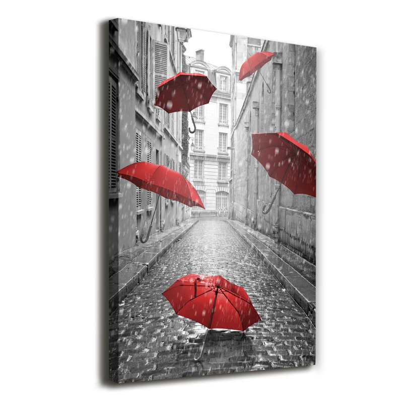 Parasol France - Wrapped Canvas Print