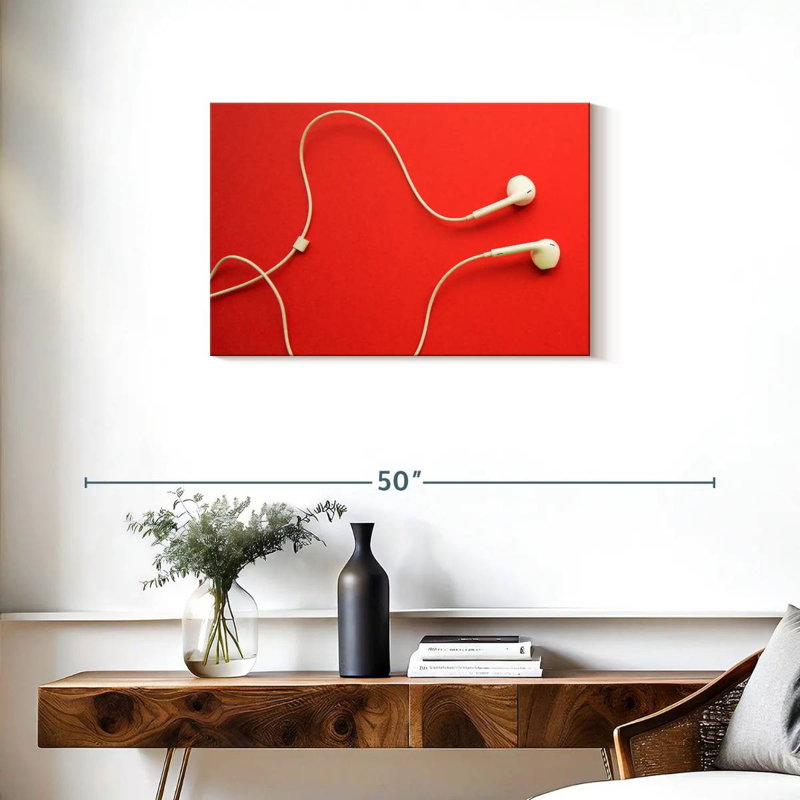 Earphones, 20" H x 30" W