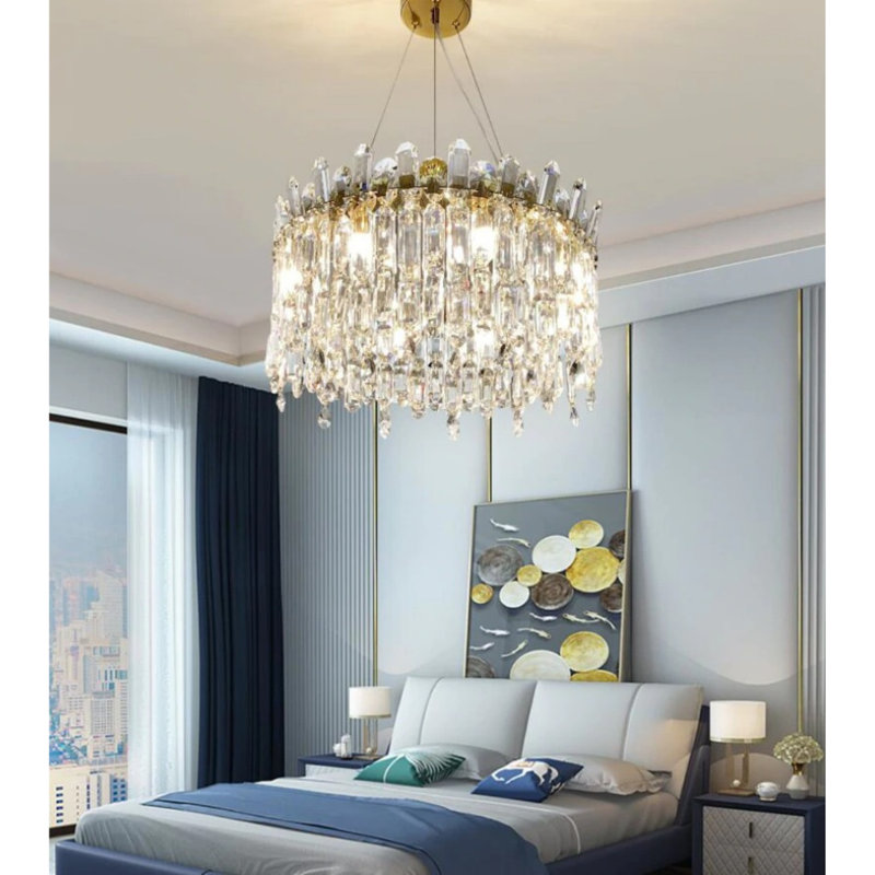 Ireland 8 - Light Crystal Chandelier, 45cm H x 100cm W x 100cm D