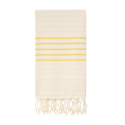 Serviette de plage en coton turc Aquinas