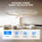 52 Inch Ceiling Fan With Led Night Light High Air Volume-358576113