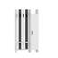 Portemanteau moderne avec portemanteau suspendu et tablettes multiples, 36,8 po x 70,9 po x 13,2 po | 100% panneau de particules enduit de mélamine, épaisseur de 0,71 pouce | Design élégant blanc et anthracite, solution murale et peu encombrante-606159447
