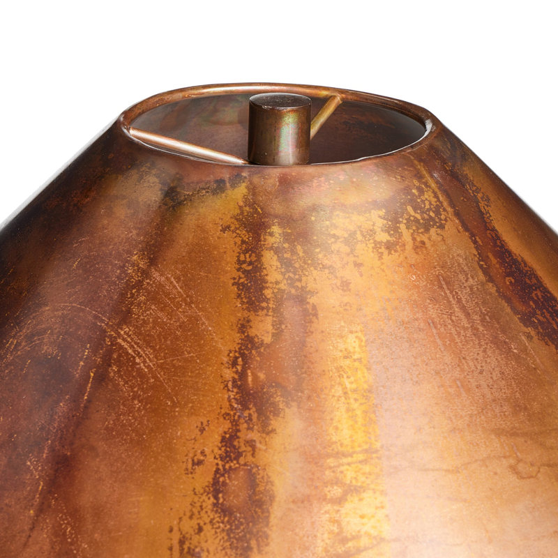 Romani Desk Table Lamp Single, Steel, Iridescent Acid Wash, Iridescent Acid Wash