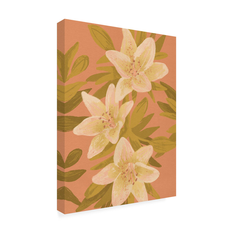 Lys - reproduction sur toile tendue, H 24 po x l 18 po x P 2 po