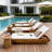 Patio Chaise Lounge with 2-Fold Cushion-739987753