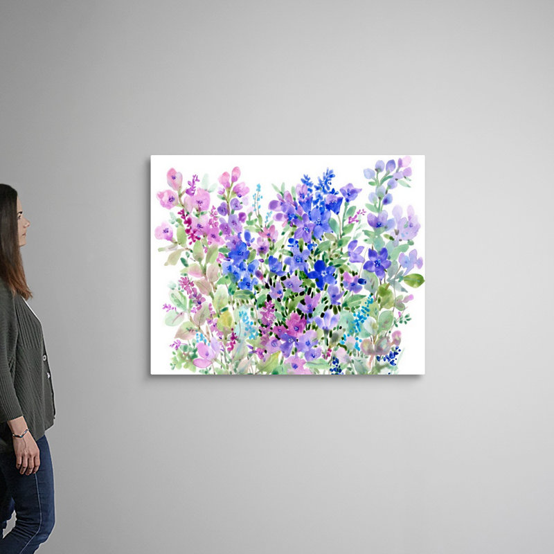 Art floral sur toile Floral, Toile tendue, H 36 po x l 45 po x P 1,25 po