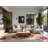 Soft Plush Feliz Valentines Modern & Contemporary Abstract Area Rug in Beige – Rose Binding-1278239162