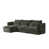 Orienté à gauche (vu de face)