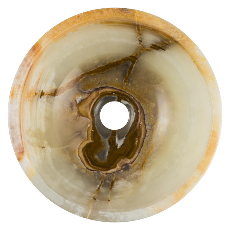 Ivy Bronx 270mm L x 270mm W Stone Circular Sink