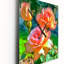 Blossoming Pink Roses In The Late Afternoon Sun I - Rose Wall Clock-99640393
