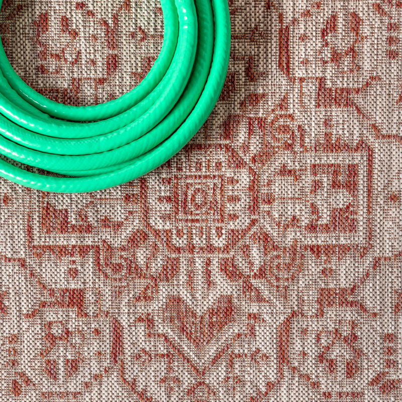Tapis intérieur / extérieur Moten, Rond 5 pi 3 po