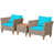Structure brune / coussin turquoise est en rupture de stock