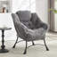 Chaise paresseuse douce avec - gris moderne pour des moments de détente-1827146155