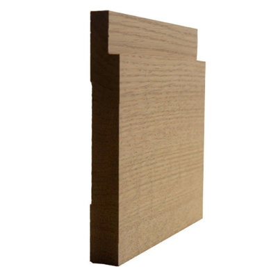 Notched Baseboard 5-1/4" Tall x 11/16"Moulding. Unfinished