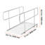 Rampe en aluminium pour fauteuil roulant 1 pièce 74,02 po x 37,4 po x 37,01 po en aluminium 1 pièce