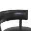 Chaise de bar pivotante à dossier bas en onyx et similicuir Arvizu-27411565-119328986