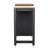 Grey Rolling Kitchen Island With 4 Door Storage & Extendable Table Ample Cabinet Space