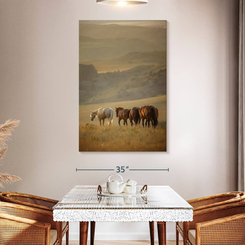 Brampt Sunkissed Horses VI, 51" H x 34" W