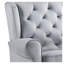 Fauteuil coulissant pivotant en tissu gris Zeger