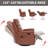 Genuine Leather Heat Massage Manual Recliner Chair With Rocker And Swivel For Living Room-1701698564