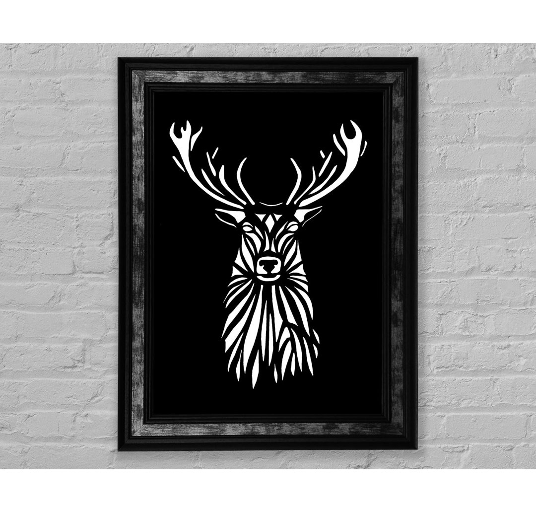 Stag Beauty - Einzelner Bilderrahmen Kunstdrucke