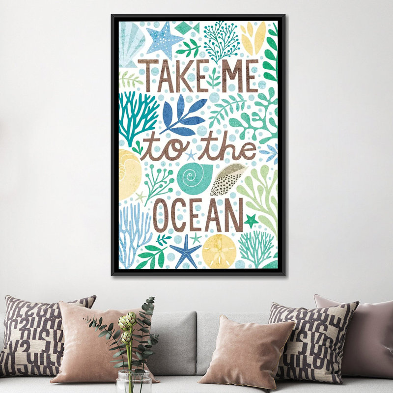 «Under Sea Treasures XV», reproduction d'impression sur toile, Toile avec cadre noir, H 26 po x l 18 po x P 1,5 po