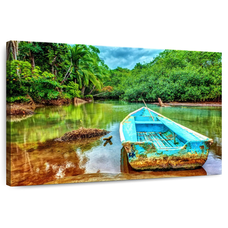 Mehar Old Costa Rican Boat, 20" H x 30" W