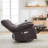 Elysium Manual Recliner with Heat and Vibration, Infinite Position, Sidepocket-1110588448