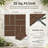 WPC Interlocking Deck Tiles 25 Pieces - Embossed 8 Panel Light Brown for Easy Installation and Durability